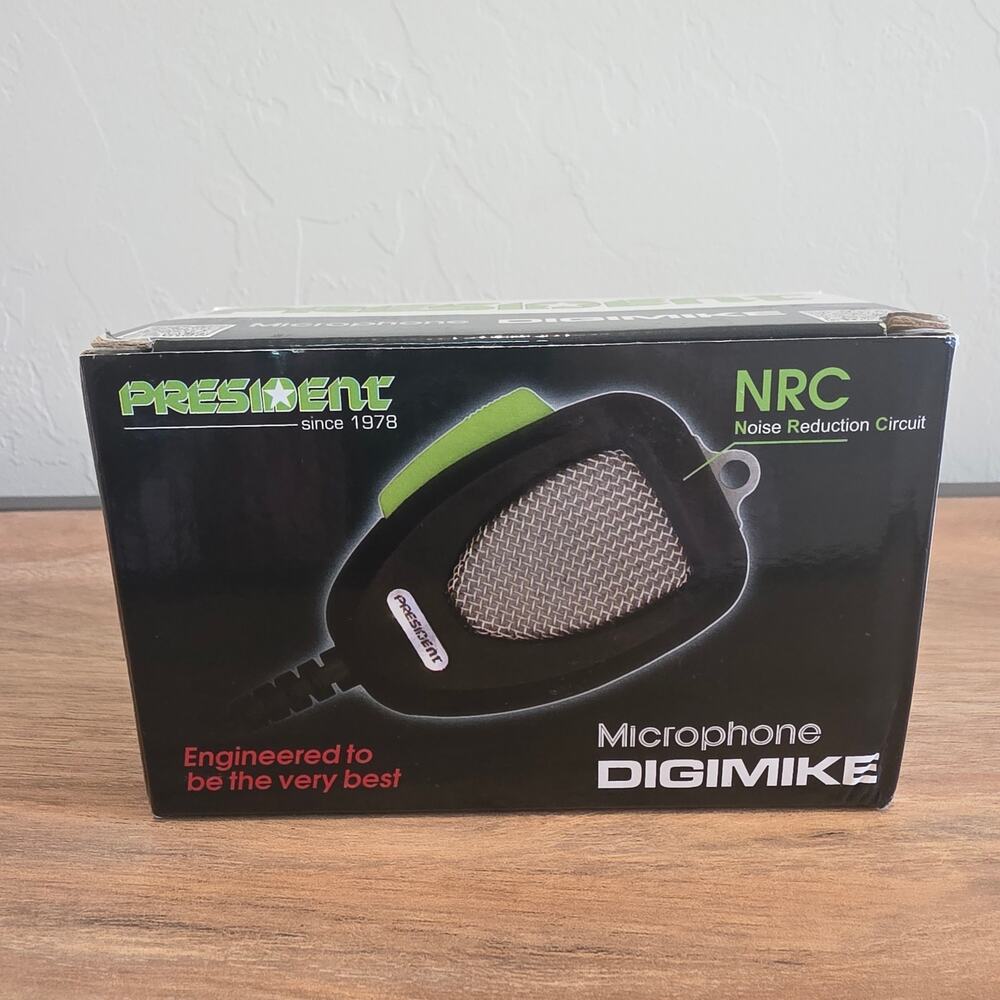 President DigiMike ACUS600 CB Radio Microphone 6 Pin NRC Noise Reduction NIB
